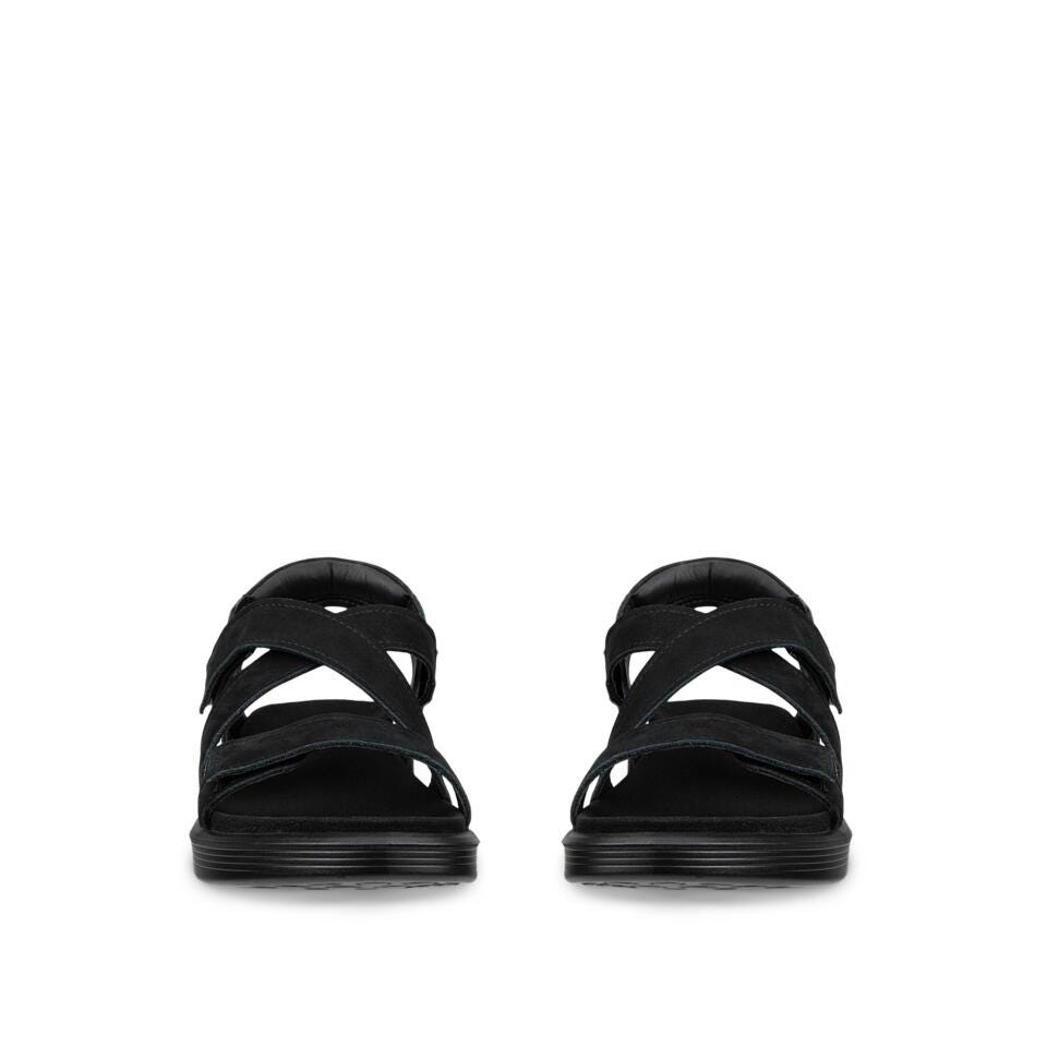 ECCO Soft Black Leather Sandals