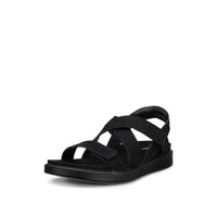 ECCO Soft Black Leather Sandals