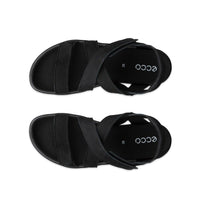ECCO Soft Black Leather Sandals