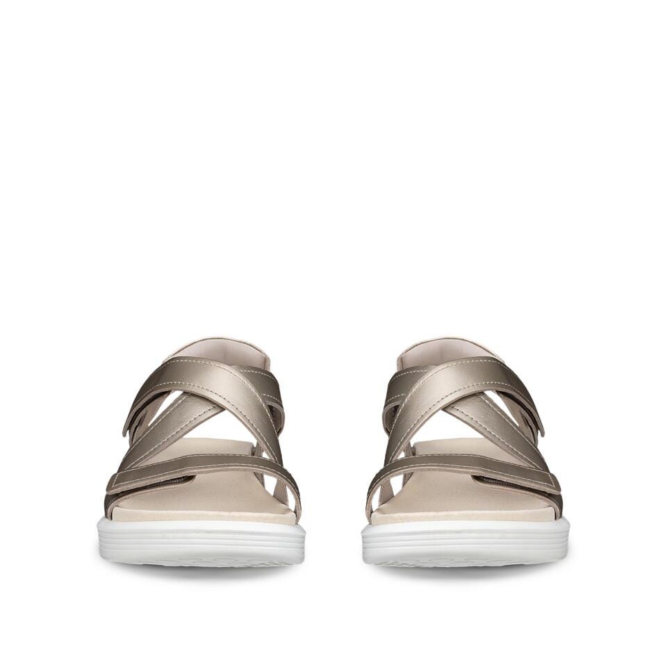 ECCO Soft Sandal Cross Strap Cashmere Leather