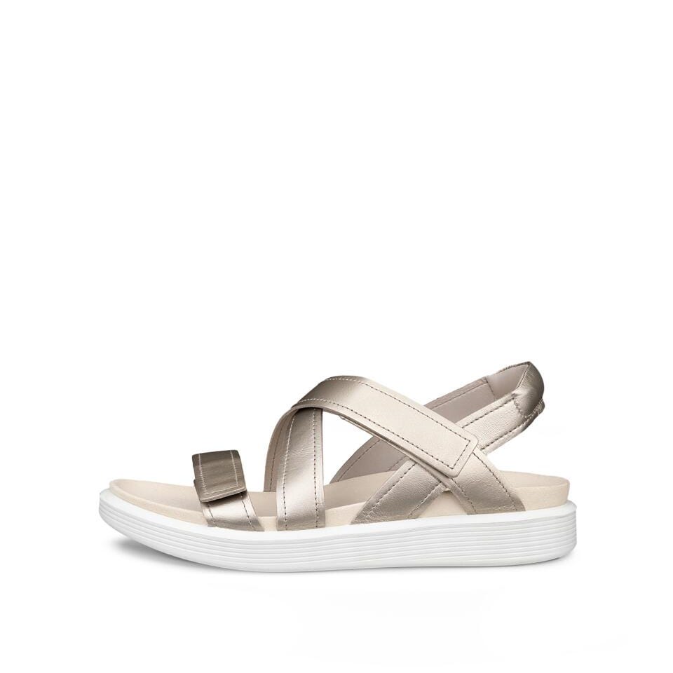 ECCO Soft Sandal Cross Strap Cashmere Leather