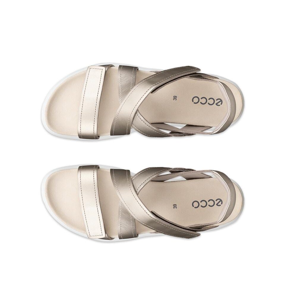 ECCO Soft Sandal Cross Strap Cashmere Leather