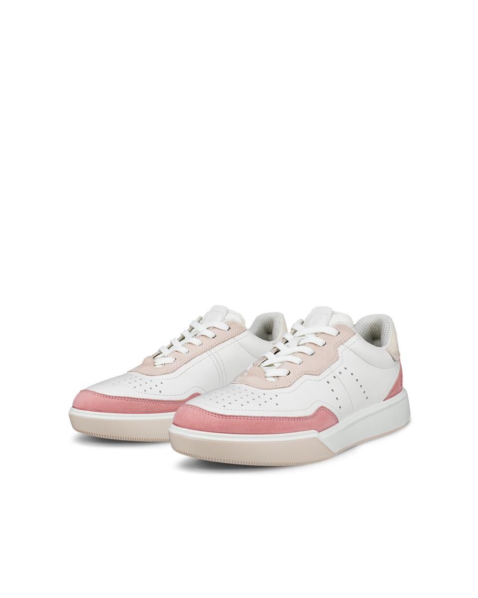 ECCO Street Court Rose White