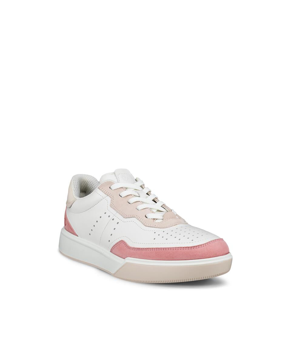 ECCO Street Court Rose White