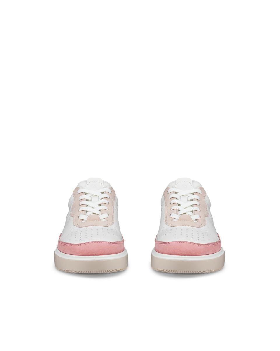 ECCO Street Court Rose White