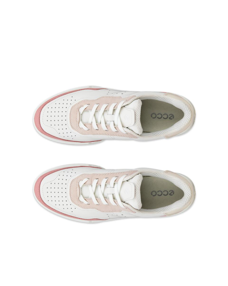 ECCO Street Court Rose White