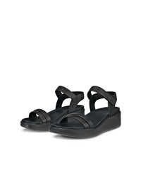 ECCO flowt wedge lx women's sandal Black