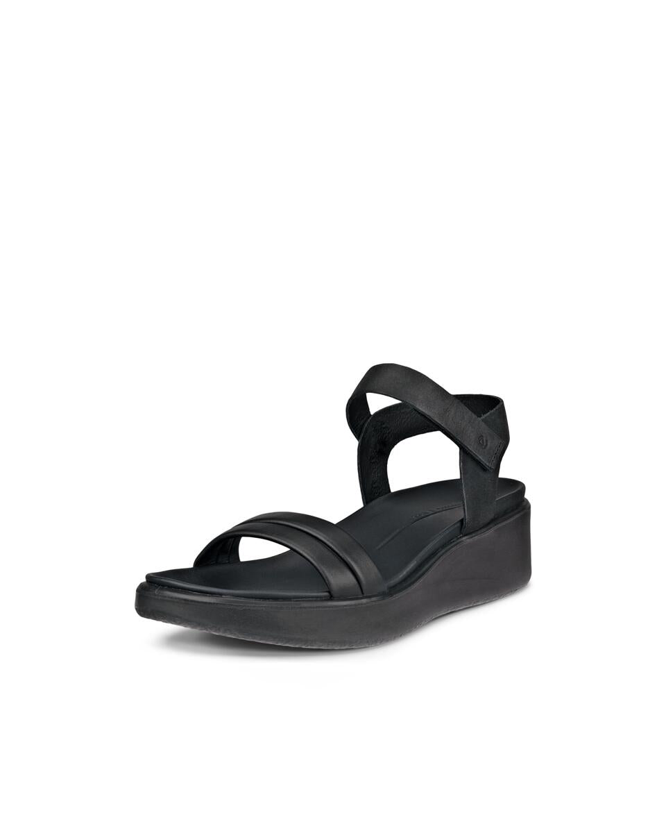 ECCO flowt wedge lx women's sandal Black