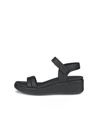 ECCO flowt wedge lx women's sandal Black