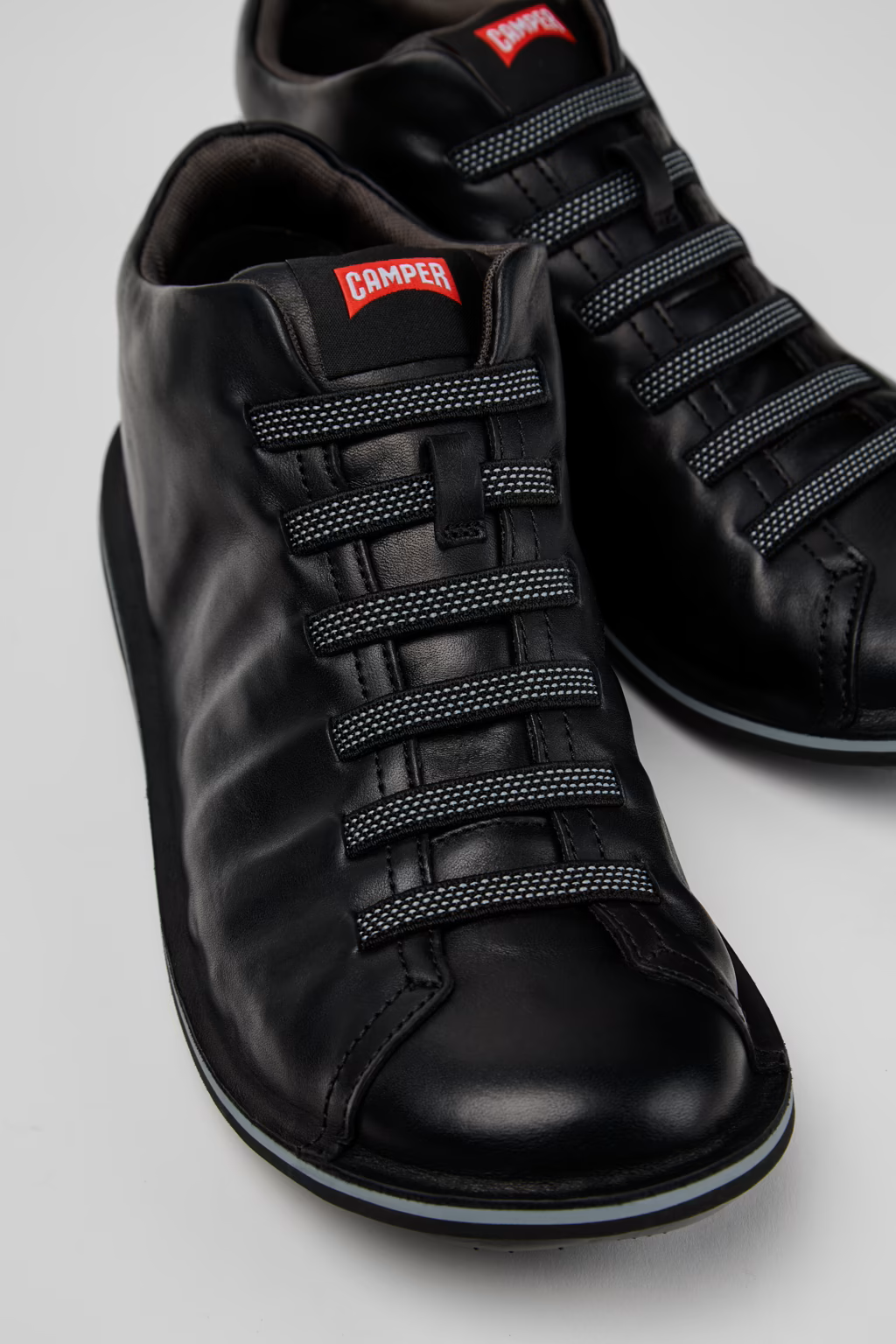 Camper Beetle Black Leather Shoes