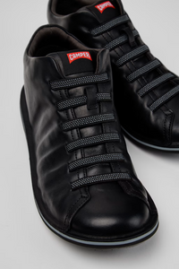 Camper Beetle Black Leather Shoes