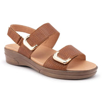 Klouds Elegance Luxe Caramel Orthotic Sandal