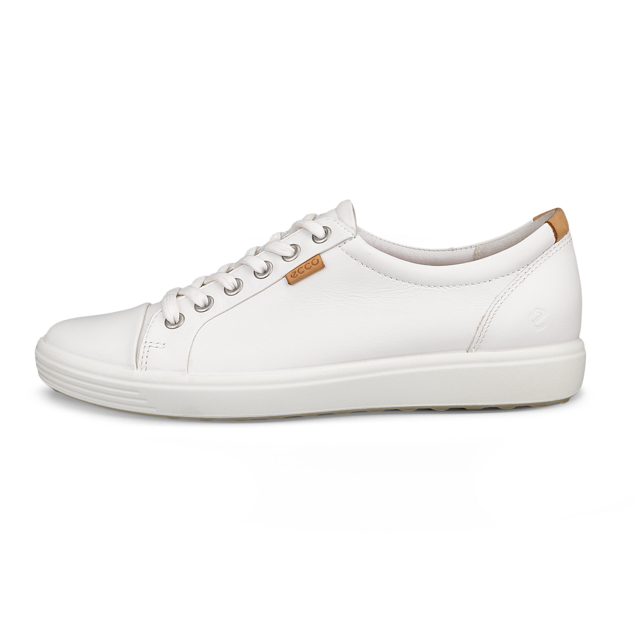 ECCO Soft 7 W White | Comfortable Sneaker