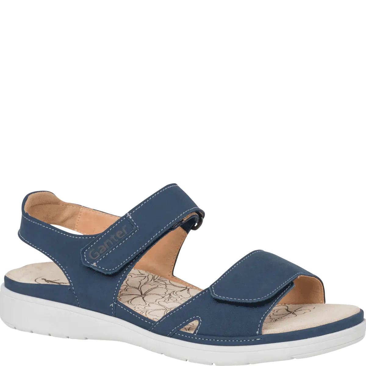 Ganter Gina Sandal Ink Leather Non Slip Wide(G) Fit