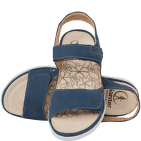 Ganter Gina Sandal Ink Leather Non Slip Wide(G) Fit