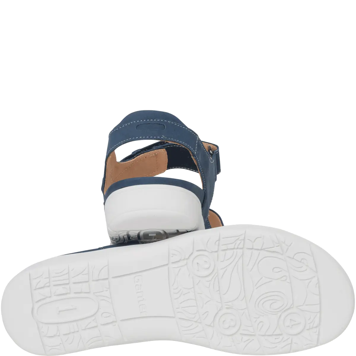 Ganter Gina Sandal Ink Leather Non Slip Wide(G) Fit