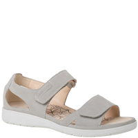 Ganter Gina Sandal Light Grey Leather Non Slip Wide(G) Fit