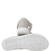 Ganter Gina Sandal Light Grey Leather Non Slip Wide(G) Fit