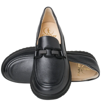 Ganter Heike Slip-on Flat Dark Grey Wide(H) Fit