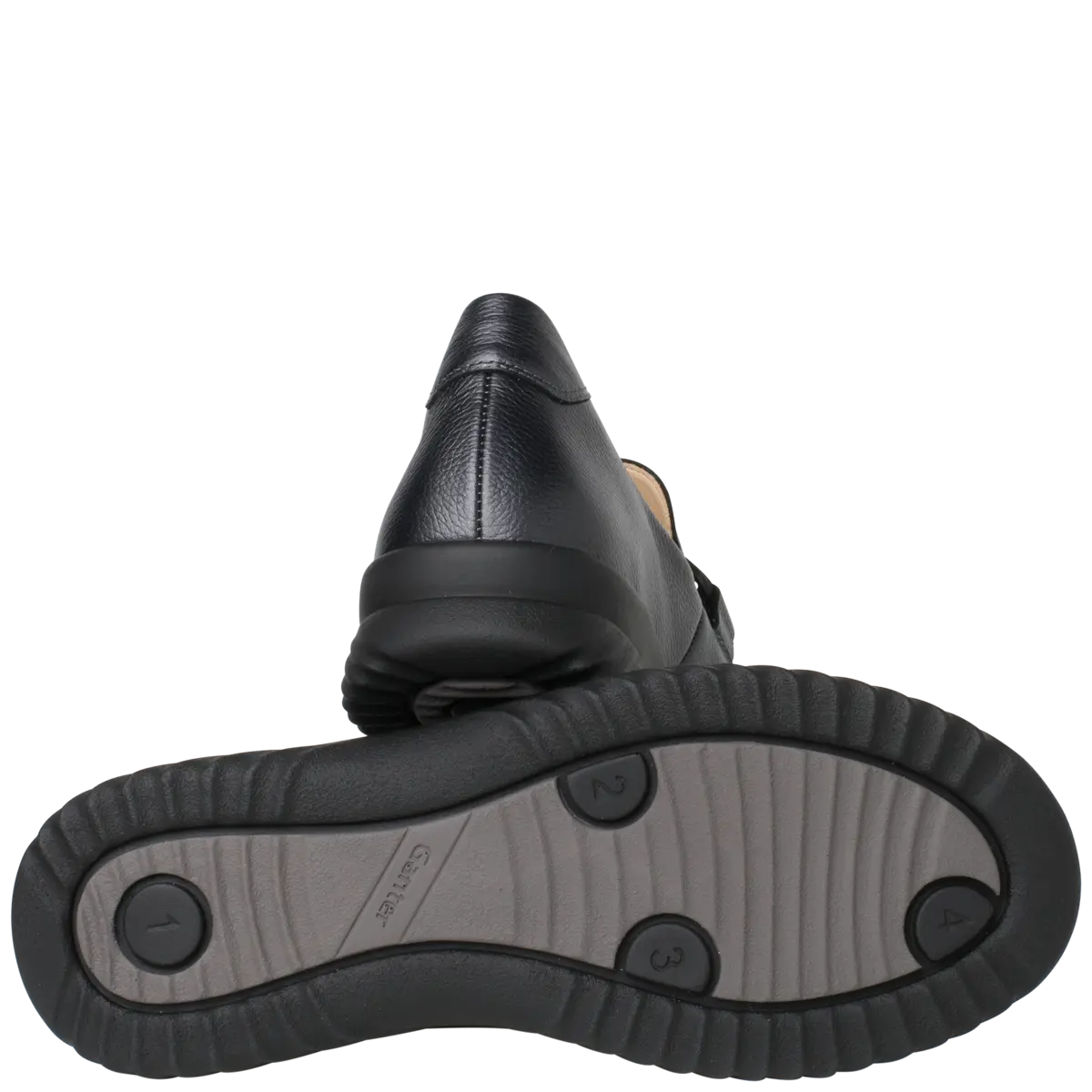 Ganter Heike Slip-on Flat Dark Grey Wide(H) Fit