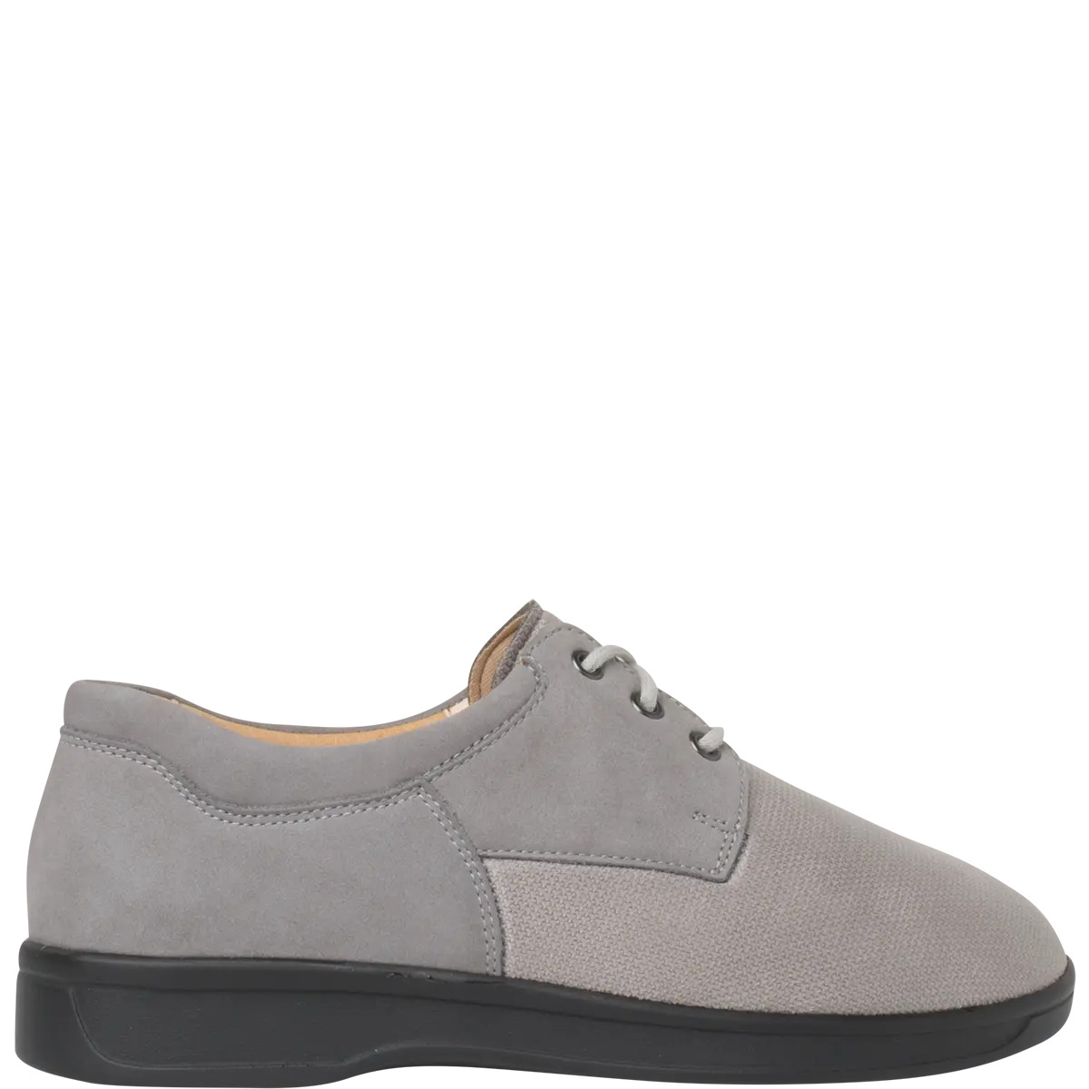 Ganter Karin Laceup Graphite Leather Wide Fit