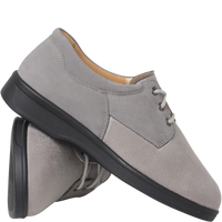 Ganter Karin Laceup Graphite Leather Wide Fit