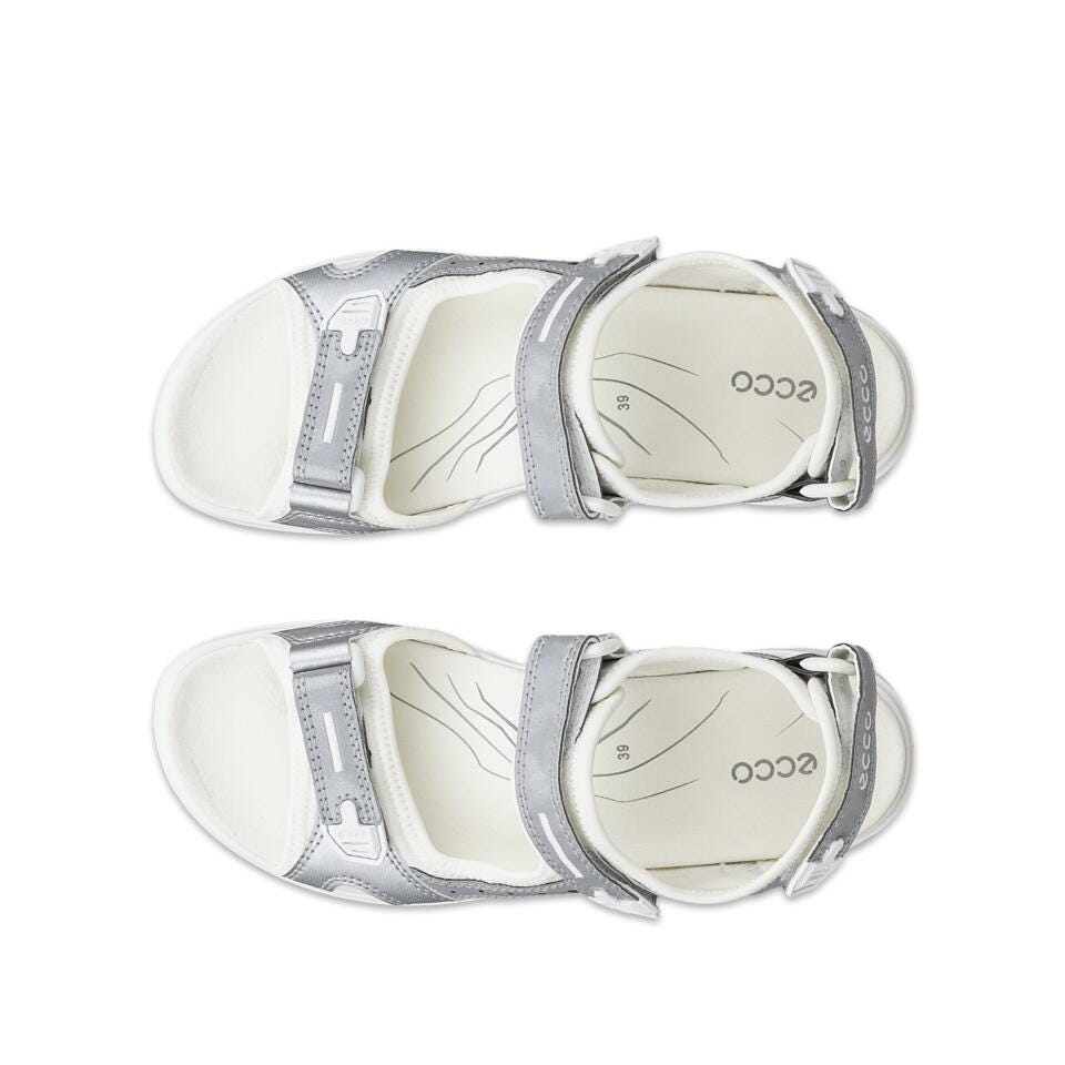 ECCO Offroad Silver Leather Sandals