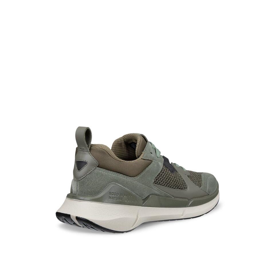 ECCO Biom 2.2 Smokey Olive Leather Sneakers