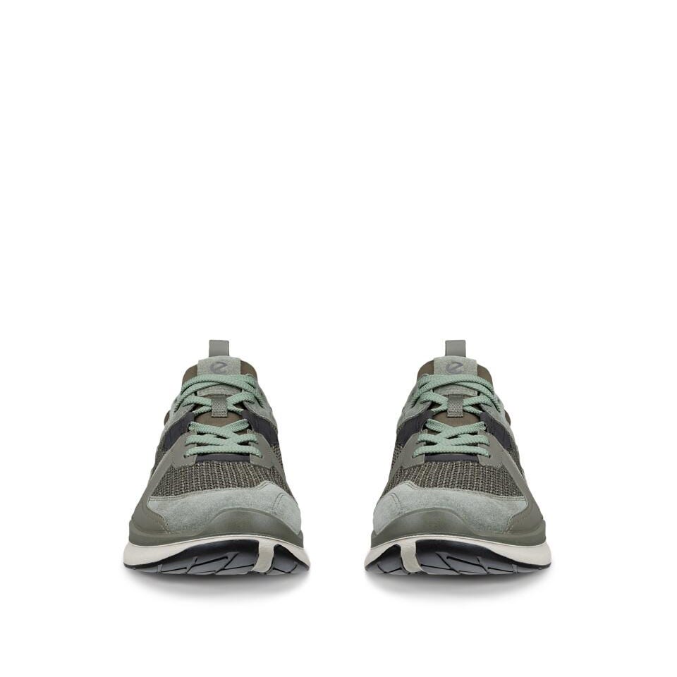ECCO Biom 2.2 Smokey Olive Leather Sneakers