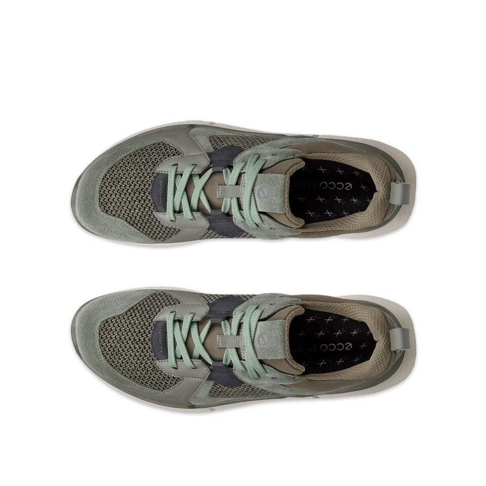 ECCO Biom 2.2 Smokey Olive Leather Sneakers