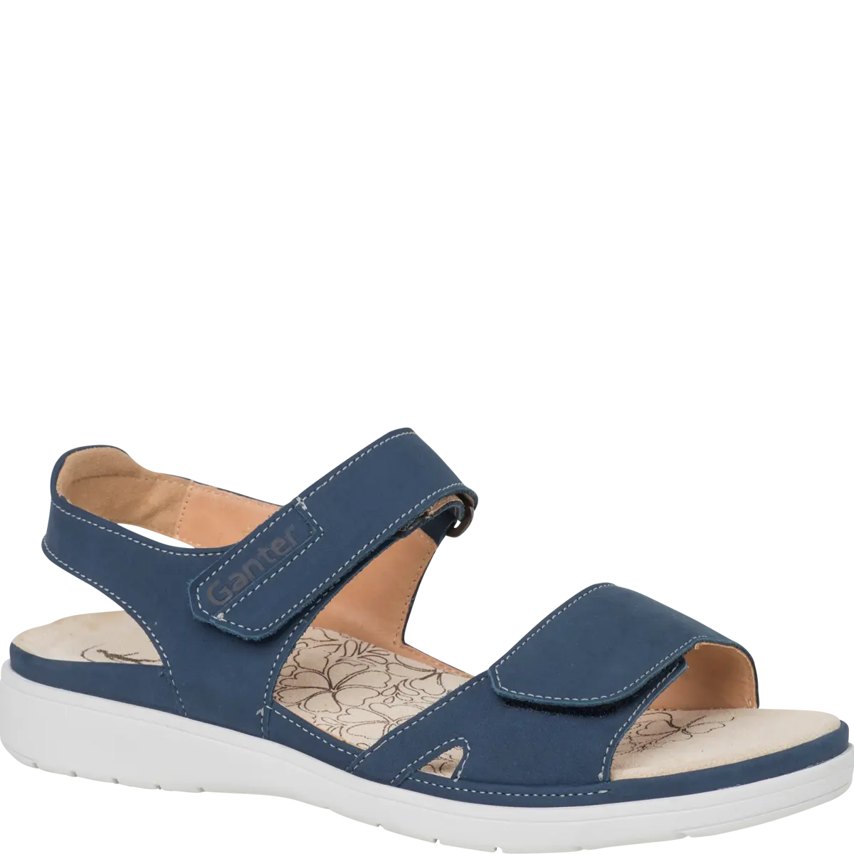 Ganter Gina Sandal Ink Leather Non Slip Wide(G) Fit