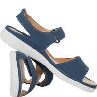 Ganter Gina Sandal Ink Leather Non Slip Wide(G) Fit