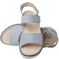 Ganter Gina Sandal Light Blue (Heaven) Leather Wide(G) Fit