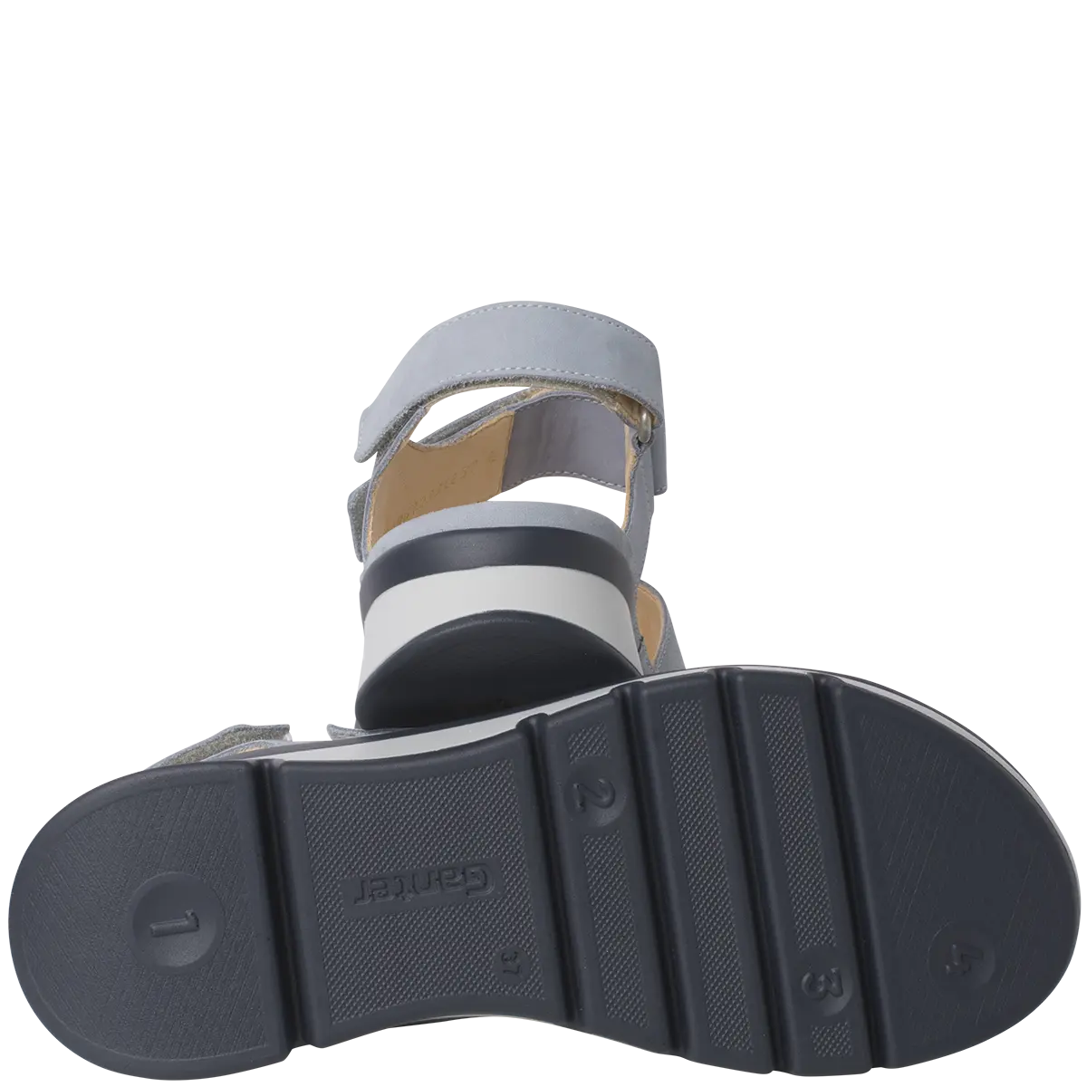 Ganter Gina Sandal Light Blue (Heaven) Leather Wide(G) Fit