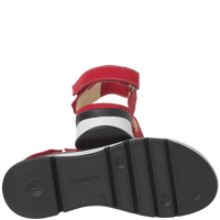 Ganter Gina Sandal Red Leather Wide(G) Fit