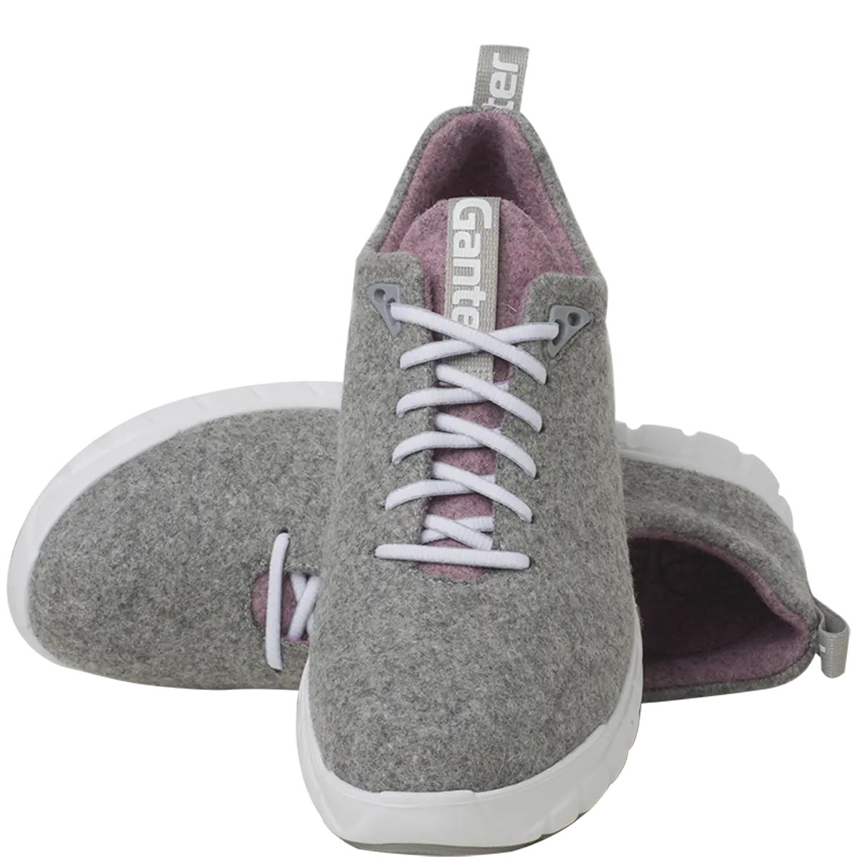 Ganter EVO Laceups Merino Graphite Rose Wide(H) Fit