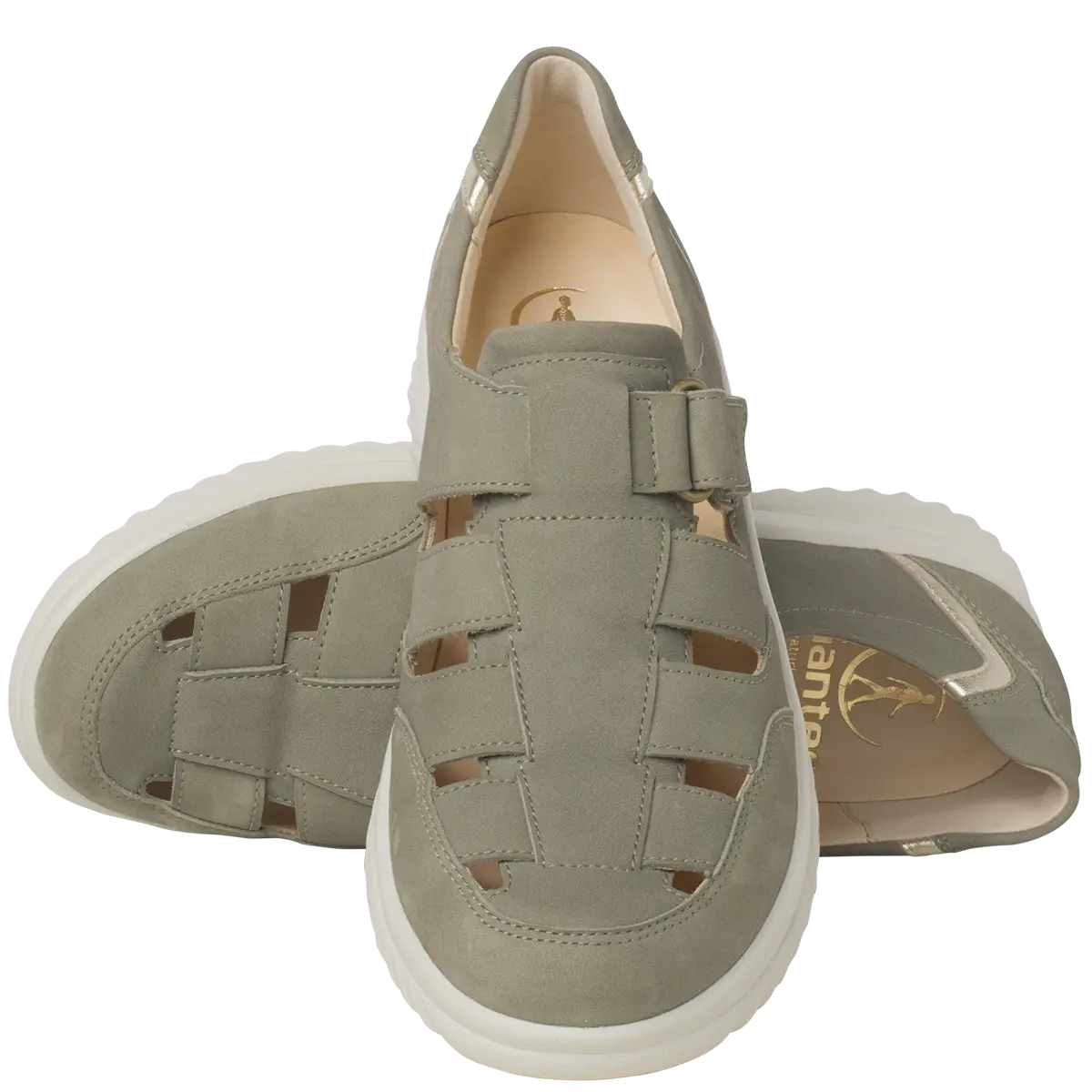 Ganter Heike Slip-on Flat Sage Wide(H) Fit