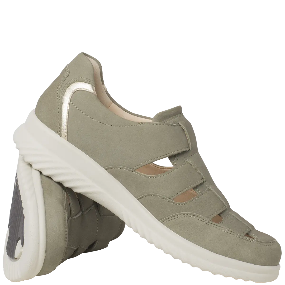 Ganter Heike Slip-on Flat Sage Wide(H) Fit