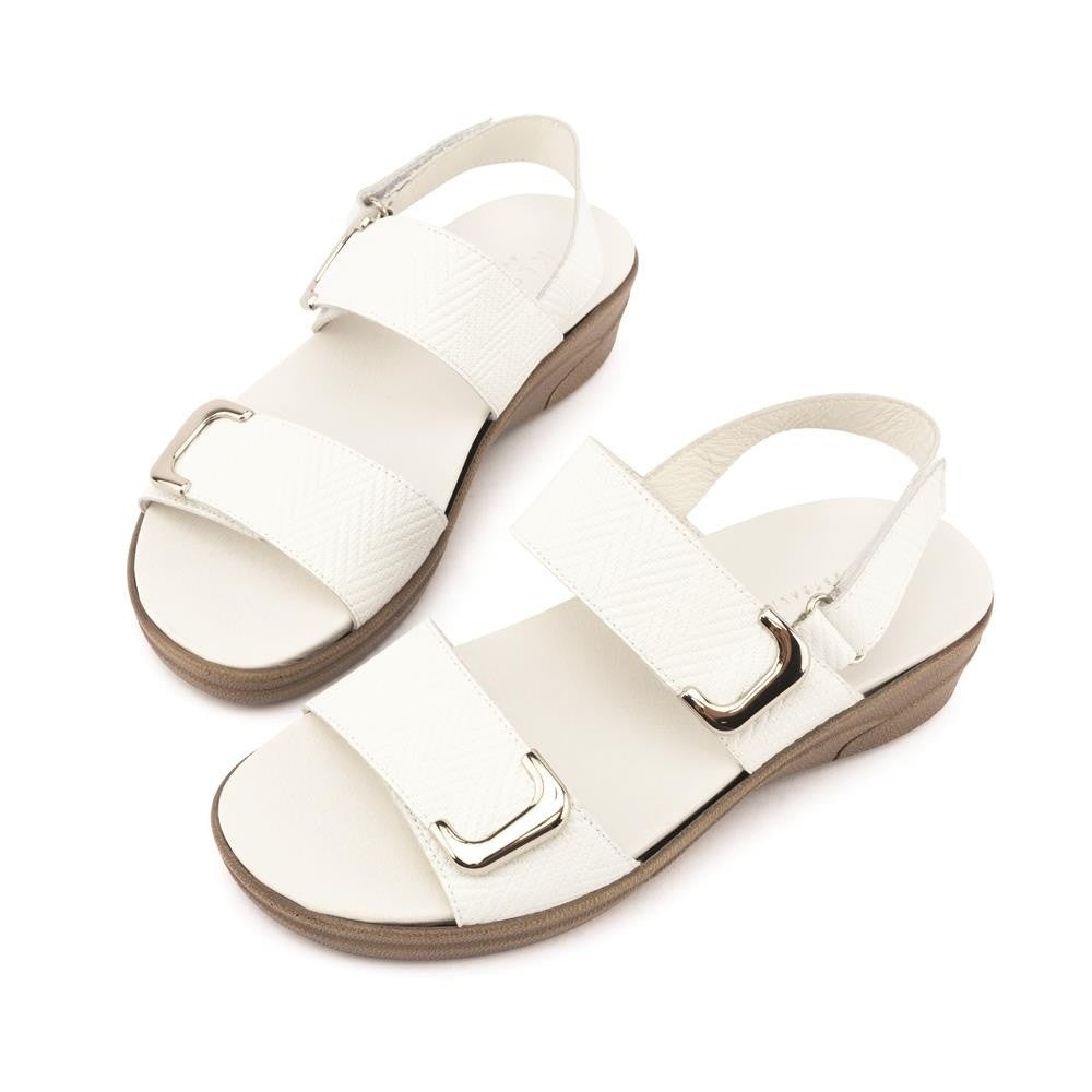Klouds Elegance Luxe White Orthotic Sandal