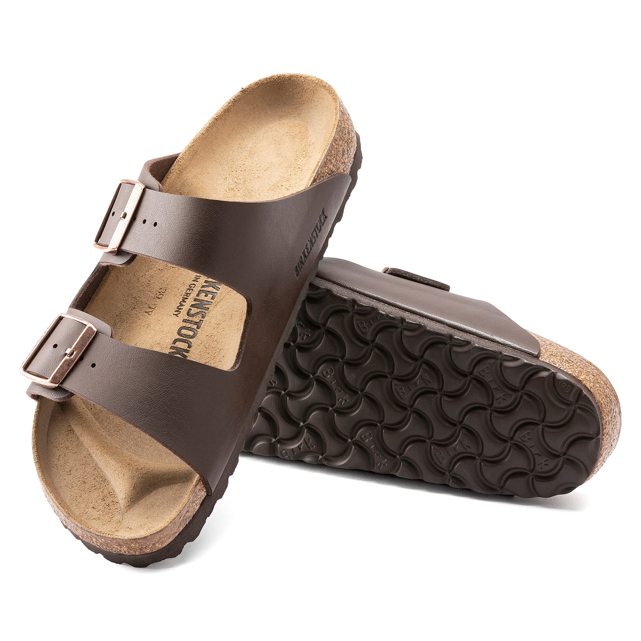 Arizona Sandal Dark Brown Birko-flor Regular Fit