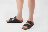 Arizona Sandal Black Soft Bed | Birko-flor Regular