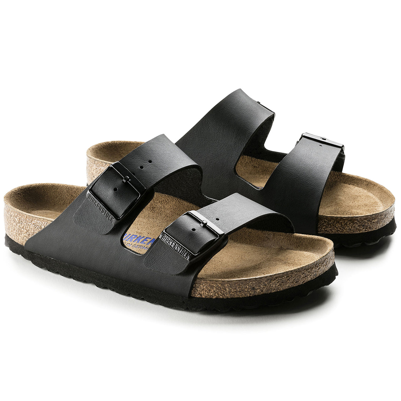 Arizona Sandal Black Soft Bed | Birko-flor Regular
