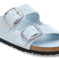 Arizona Big Buckle High Shine Baby Blue Natural Leather Patent 