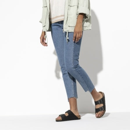 Arizona Sandal Black Oiled Leather Regular