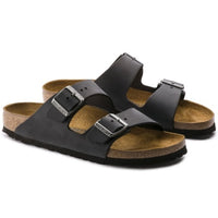 Arizona Sandal Black Oiled Leather Regular
