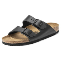 Arizona Sandal Black Smooth Leather Narrow