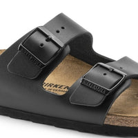 Arizona Sandal Black Smooth Leather Narrow