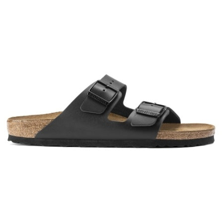 Arizona Sandal Black Smooth Leather Narrow