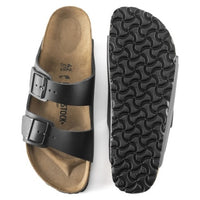 Arizona Sandal Black Smooth Leather Narrow