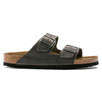 Arizona Soft Footbed Sandal Iron Oiled Leather Regular